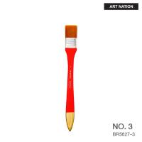 ราคา แปรงทาสีขนทองด้ามแดง ด้ามยาวพิเศษ ART NATION BR5627 เบอร์ 2 3 4 5 6 แปรงวาดรูป แปรงระบายสี พู่กัน Paint Brush (16946782568)