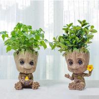 ราคา ของเล่นเด็ก Groot กระถางพืชอวบน้ำกระถางดอกไม้รังนกผู้พิทักษ์รูปจำลองกรู๊ทกาแล็กซี่ (22312551271)
