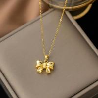 ราคา 2024 new gold bow necklace lovely gold pendant womens birthday gift (22414479199)