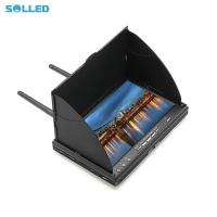 ราคา LCD Monitor With DVR Built In Battery 7 FPV Monitor With Built in Dual Receiver Quadcopter Part LCD5802D 5 8G 40CH (22255941914)