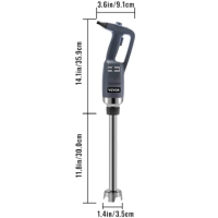ราคา VEVOR Effortless Commercial Immersion Blender Electric Professional Hand Mixer Variable Speed for Smoothie Egg White Ice Cream (21125879638)