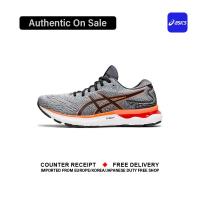ราคา Official Asics GEL Nimbus 24 Gray Red รองเท้าวิ่ง 1011B361 020 Complete Shoes Box (21946339311)