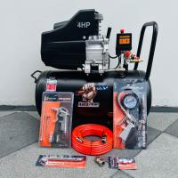 ราคา Handyman ปั๊มลม ถังลม ปั๊มลมโรตารี่ 50 ลิตร 4 แรงม้า รุ่น HM 50L แรงดัน 8 บาร์ 140 psi มอเตอร์ทองแดงแท้ อุปกรณ์ 6 อย่าง (22102560628)