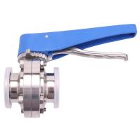 ราคา 1 1 2 inch 38mm SS304 Stainless Steel Sanitary 1 5 inch Clamp Butterfly Valve Squeeze Trigger for Homebrew Dairy Product (20947009602)