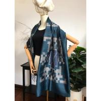 ราคา ผ้าคลุมไหล่มัดหมี่ลาย PARIS ผ้าไหมแท้ 100 ฟรีกล่องของขวัญ ซื้อเป็นของขวัญของฝากก็น่ารักในทุกโอกาส สินค้าพร้อมจัดส่ง (21752185295)