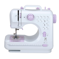 ราคา ZOLELE จักรเย็บผ้าไฟฟ้า 12ตะเข็บ ระบบด้ายคู่ Sewing Machine จักรเย็บผ้ามินิ ด้านล่างของเครื่องมีการออกแบบเว้า SM 505A (22294074629)