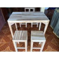 ราคา โต้ะกลางไม้สัก ขนาดสูง 75 กว้าง60 ยาว100 งานดิบ (21691287858)