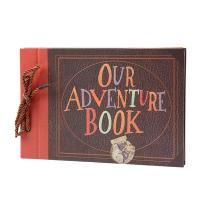 ราคา Handmade DIY Album Paste Vintage Tether Album Our Adventure Book Up Family Scrapbook Photo Album (17913722535)