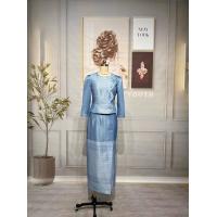 ราคา CLT ชุดไทยประยุกต์ ชุดเซตผ้าไทย 2ชิ้น ทรงจิตรลดา มี 3 สี สีฟ้า สีม่วง สีน้ำตาล รุ่นเบลล่าสวยสุดๆใส่กับผ้าถุง สีฟ้าวันแม่ ชุดไทยสีฟ้า ชุดไทยประยุกต์ (22360683060)