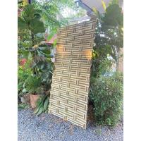 ราคา ระเเนงไม้ไผ่ ลายสาน4เส้นสลับหน้า ขนาด100 200cm ฉากกั้น (22226687887)