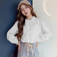 ราคา Closet Crush เสื้อเชิ๊ตแขนยาวทรงเบสิค มีกระเป๋าเสื้อ สีฟ้า สีชมพู สีขาว สีเหลือง สีกากี (22285217720)