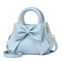 ราคา H0114 กระเป๋าถือ พร้อมส่ง กระเป๋าสะพายข้าง แฟชั่นผู้หญิง แต่งงาน ใบเล็ก 8 นิ้ว โบว์ สีพาสเทล น่ารัก ออกงาน มีสายสะพาย ปรับสายได้ หนัง PU (21504102222)