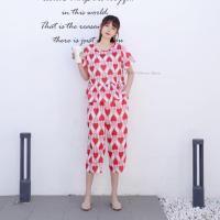 ราคา ชุดเซทโอเวอร์ไซด์ขายาว พิมพ์ลายดอกไม้สวยงาม น ชุดคนอ้วน เสื้อไซส์บิ๊ก เสื้อคนอ้วน เสื้อผ้าสาวอวบ ชุดเซ็ท (12438674018)