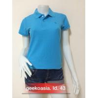 ราคา เสื้อโปโลหญิง ตรากวางแท้ Geeko สีฟ้าเข้ม หญิง (1667710976)