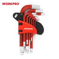 ราคา WORKPRO ชุดประแจแอลหกเหลี่ยม หัวบอล 9 ชิ้น แบบสั้น แบบยาว ชนิดงานหนัก (21563722288)