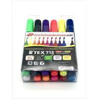ราคา ปากกาไวท์บอร์ด สีสะท้อนแสง ลบได้ TEX 713 ขนาด2มม 12สี (11292852101)