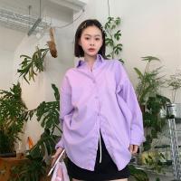 ราคา ผู้หญิง เสื้อ แขนยาว ธรรมดา หลวม ผ้าบาง ๆ สูงสุด เสื้อยืด ชุดทำงาน (20561350314)