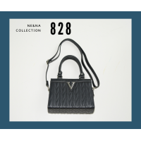 ราคา กระเป๋าเเฟชั่นผู้หญิงสะพายข้างทรงกล่อง No 828 NE NA Collection Bag (22149367270)
