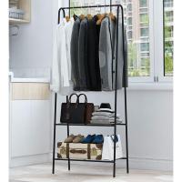 ราคา ราวAHดำ ราวตากผ้า ราวเอ ราวแขวนผ้าพร้อมชั้นวางของอเนกประสงค์ พร้อมส่ง (22316747044)