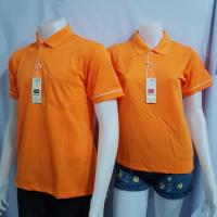 ราคา SAMPOLO NA เสื้อโปโลสีส้มปกขลิบขาว ชายมีกระเป๋า หญิงไม่มีกระเป๋า เสื้อคอปกสีส้ม (8082063180)