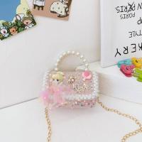 ราคา BTTJ0 น่ารักน่ารักๆ กระเป๋าสำหรับเด็ก โบว์สำหรับผูก ไข่มุกไข่มุก กระเป๋าแมสเซนเจอร์ ลดกระหน่ำ ลูกไม้ปักลาย ถุงใต้วงแขน สาวๆ (22313817325)