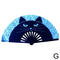 ราคา 33Cm Large Folding Hand Rave Fan Chinease Japanese Gradient Colorful Reflective Foldable Fan Music Festival Fan Dance Fan Gifts (20050843386)