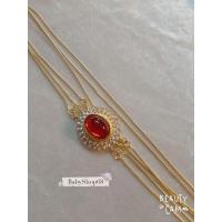 ราคา สายสังวาลย์ สายสังวาลย์เส็นทอง3เส็นในชิ้นเดียวสีทอง (11129271846)