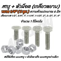 ราคา น็อตกิโล หุน 1 KG ชุบ 1 4 2หุน เลือกยาว 1 2 3 4 1 1 1 4 1 1 2 2 2 1 2 3 4 เกลียวหยาบ สกรูกิโล สกรูน็อตกิโล สกรูหุน น็อตหุน หัวหกเหลี่ยม น็อตก่อสร้าง สกรูหกเหลี่ยม สกรู น็อต (7508239734)