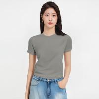 ราคา Closet Crush เสื้อยืดแขนั้นคอกลมทรงเบสิค สีขาว สีเทา สีดำ สีฟ้า สีชมพู (22268937137)