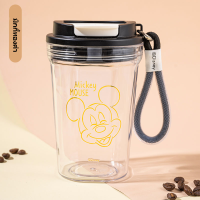 ราคา Disney กระติกน้ำเด็ก แก้วน้ำเก็บความเย็น ขวดใส 400ml แก้วกาแฟ ขวดน้ำเด็กไปโรงเรียน ขวดpet 16oz 400cc tyeso หูหิ้ว CJDL22052 (22201332569)