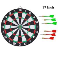 ราคา HS กระดานปาเป้า แบบหนา ปาได้ทั้ง2หน้า พร้อมลูกดอก 6ดอก ติดทุกดอก Dartboard ขนาด12 15 17นิ้ว หนา 1 ซม (22427505975)