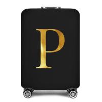 ราคา พร้อมสต็อก ผ้าคลุมกระเป๋าเดินทางอุปกรณ์เสริมกระเป๋าถุงยางยืดผ้าคลุมกระเป๋าเดินทาง 26 ตัวอักษรภาษาอังกฤษพิมพ์สำหรับกระเป๋าเดินทางขนาด 18 32 นิ้วฝาครอบกันฝุ่น (22030986645)