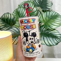 ราคา แก้วเก็บความเย็น แก้วลายการ์ตูน แก้วเยติ ลายน่ารัก พร้อมหลอด ขนาด20oz 600ml (22206558782)