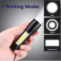 ราคา POP สว่างมาก ไฟฉาย LED ขนาดเล็ก ไฟฉายพกพา ไฟฉายสว่าง ทนทาน ไฟฉายแรงสูง ไฟฉายซูมได้ USB ไฟฉายแรงสูง ปรับโหมดได้ ไฟแฟล ไฟฉายอัจฉริยะ RH 511 (22273276218)