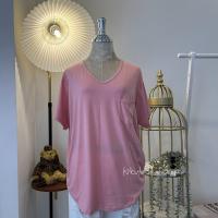 ราคา เสื้อยืดเรย่อนไซส์ใหญ่ BigSize อก 44 ใส่พอดีตัว อก45 48 รัดรูป นุ่มเด้งใส่สบาย คอวี มีเก็บเงินปลายทาง KIT033 (22235517755)
