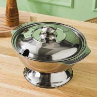 ราคา โถข้าวสแตนเลส 22 cm ครื่องครัว โถใส่ข้าว โถข้าว สแตนเลส (22351928841)