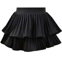 ราคา keu d พร้อมส่ง กระโปรงจับจีบ รอบตัว เอวสูง ผ้าทิ้งตัว มีวับใน เอวยางยืด สีพื้นสุดน่ารัก (21422585003)