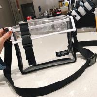 ราคา myspaceshop M1790 กระเป๋าสะพายข้างพลาสติกใสกันน้ำ FASHION (14569188665)