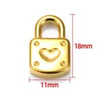 ราคา 5ชิ้นสแตนเลส Kunci Baja เสน่ห์สำหรับ DIY สร้อยคออัญมณีฮิปฮอปพบจี้อุปกรณ์แม่กุญแจรูปหัวใจกลวง (22405633261)