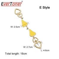 ราคา โซ่ต่อกระเป๋า EverToner กระเป๋าสะพายข้างสายกระเป๋าถือโซ่รูปหัวใจตะขอสำหรับแขวนเสน่ห์โซ่ DIY อุปกรณ์เสริมกระเป๋าสะพายไหล่ (20891837539)