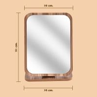 ราคา กระจกตั้งโต๊ะ กระจกแต่งหน้า ส่องไม่เพี้ยน สามารถปรับ พับได้ ติดตั้งง่าย แข็งแรง ทนทาน แบบพกพา B 028 (21997371336)