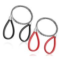 ราคา 2 Pcs PVC Pipe Cable Saw Stainless Steel Wire Saw Hand Pocket String Rope Saw Emergency Survival Wire Saw Cutting Tool Red Black Firm and Strong (22230273533)