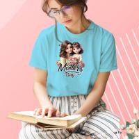 ราคา เสื้อยืดสีฟ้าวันแม่ สกรีนลาย Happy Mothers Day M59 เนื้อผ้าโพลีเอสเตอร์100 นุ่มใส่สบาย เสื้อฟ้าวันแม่ ตรงปก (22306220892)