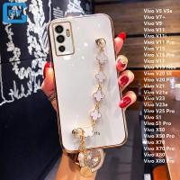 ราคา สำหรับ Vivo V5 V5s V9 V15 Pro V17 V19 Neo V20 SE V20 Pro V23 V21 S1 Pro Electroplating สร้อยข้อมือแฟชั่นเคสโทรศัพท์ (17307711424)