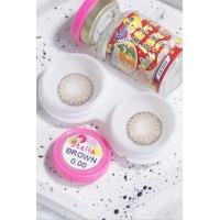 ราคา คอนแทคเลนส์ STELLA Gray Brown ยี่ห้อ Kitty kawaii ค่าสายตาปกติ 1000 (17283418262)