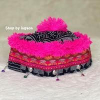 ราคา หมวกเด็กดอย หมวกเเม้ว หมวกชาวเขา ใส่คู่กับชุดพื้นเมือง (22150626409)