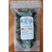 ราคา ดอกอัญชันอบแห้ง 40กรัม และ 250กรัม เกรด A ขั้วเขียว Butterfly pea flower tea Blue tea for tea and cooking (21855199252)