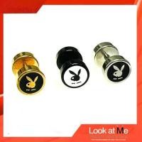 ราคา จิวหู Logo Playboy จิวหูเกาหลี จิวหูสแตนเลส จิวหูผู้ชาย ต่างหูจิว จิวเจาะหู จิวใส่หู ต่างหูแฟชั่น วัสดุทำจาก surgical stainless steel หน้าขนาด 8 mm ก้าน 1 2 mm งาน นำเข้า จาก เกาหลี (12176558513)