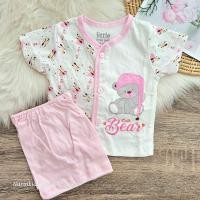 ราคา sale 2 อัพเดทลายใหม่ ชุดแขนสั้นแรกเกิด 3เดือน little home baby cotton 100 (22024104270)