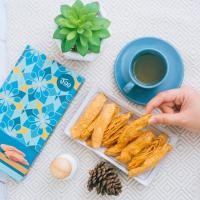 ราคา โรตีกรอบ เนยสดเคลือบน้ำตาล โรตีทอด เนยกรอบ ขนาด 120 กรัม จี้ออ ของฝากกระบี่ (1713132405)